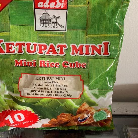 

4.4 Brand Ketupat adabi mini rice cube isi 30 Malaysia ketupat lebaran tom yam tom yum beras lebara