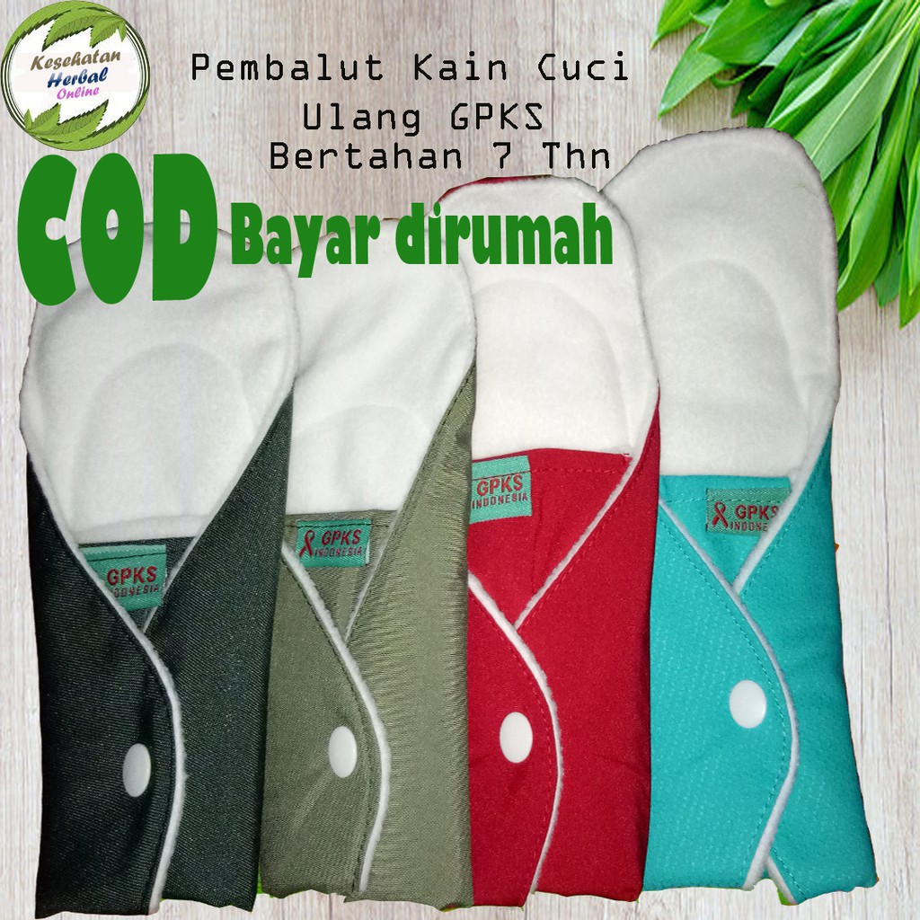 (COD)   Promo ecerkan Pembalut kain cuci ulang serat bambu GPKS bertahan 7 tahun