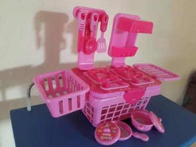 Mainan Edukatif - Kitchen Set Pink - Anak perempuan Edukasi - Masak