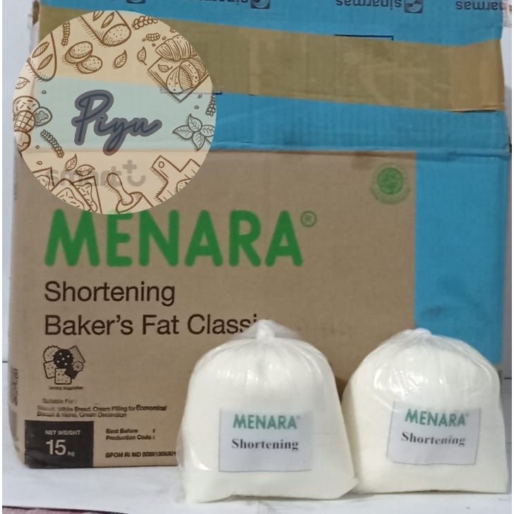 

Shortening Lemak Nabati Margarine Putih MENARA repack 500 gram