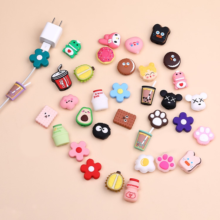 Pelindung Ujung Kabel Cable Bite 3D Saver protector Tsum Karakter