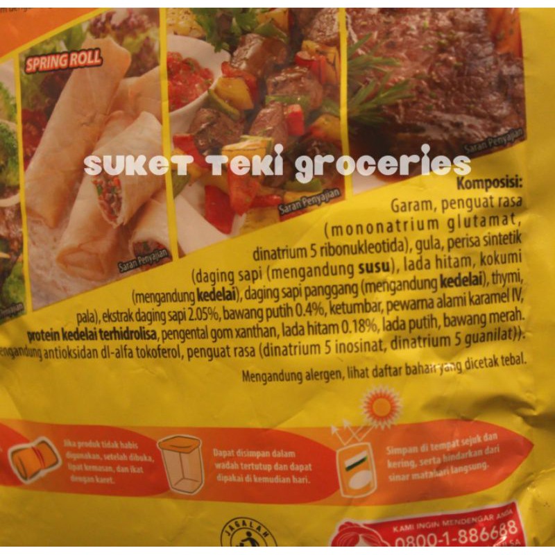 Masako Ayam / Masako Sapi 1kg Bumbu Penyedap Rasa Kaldu Ayam / Sapi 1 kg Horeka Pack Grosir