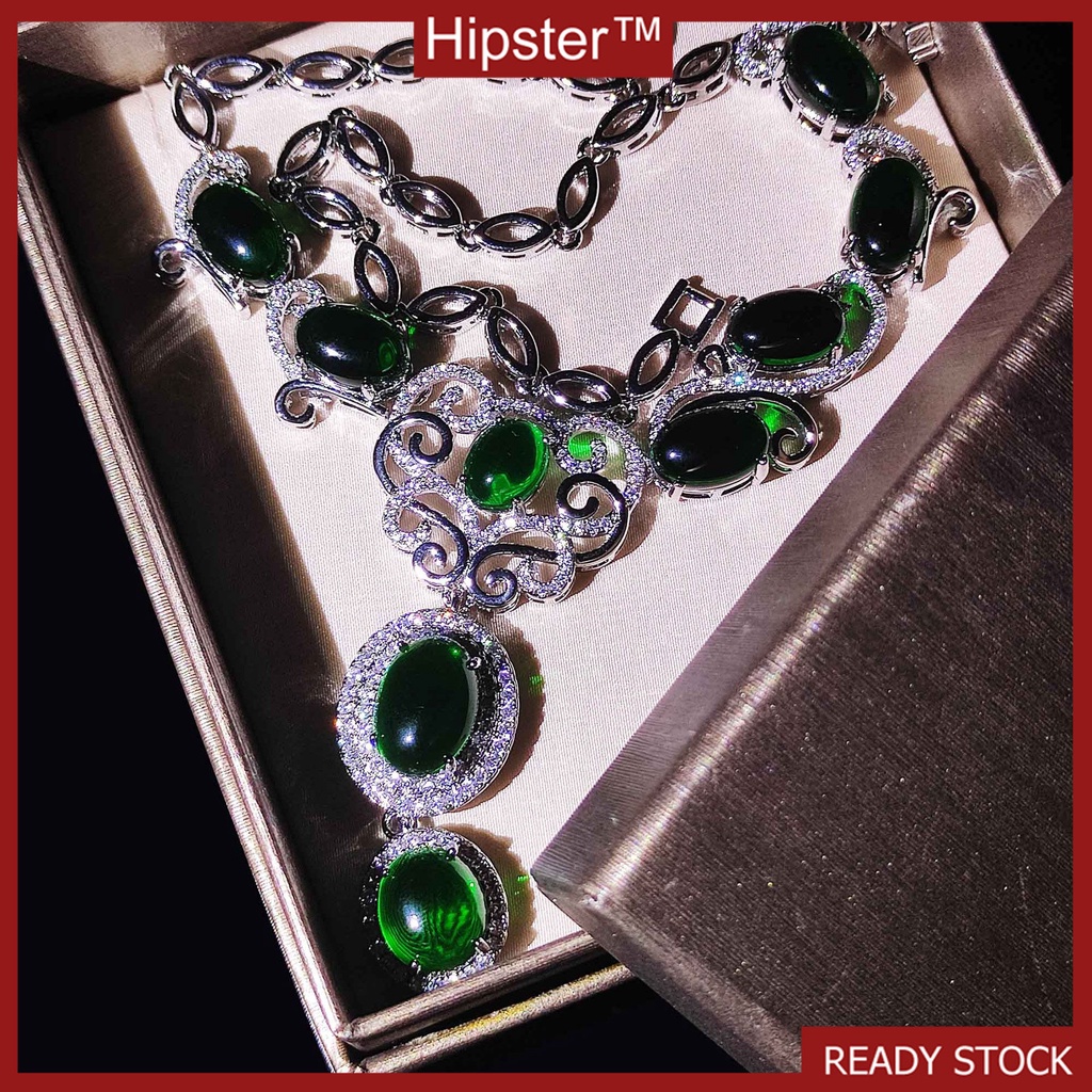 Natural Necklace Emerald Fashion Luxury