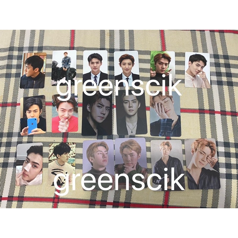 [TAKE ALL ONLY] PHOTOCARD EXO Sehun & Chanyeol Tihol (Ticket Holder), sehun komedo, sehun flo, sehun