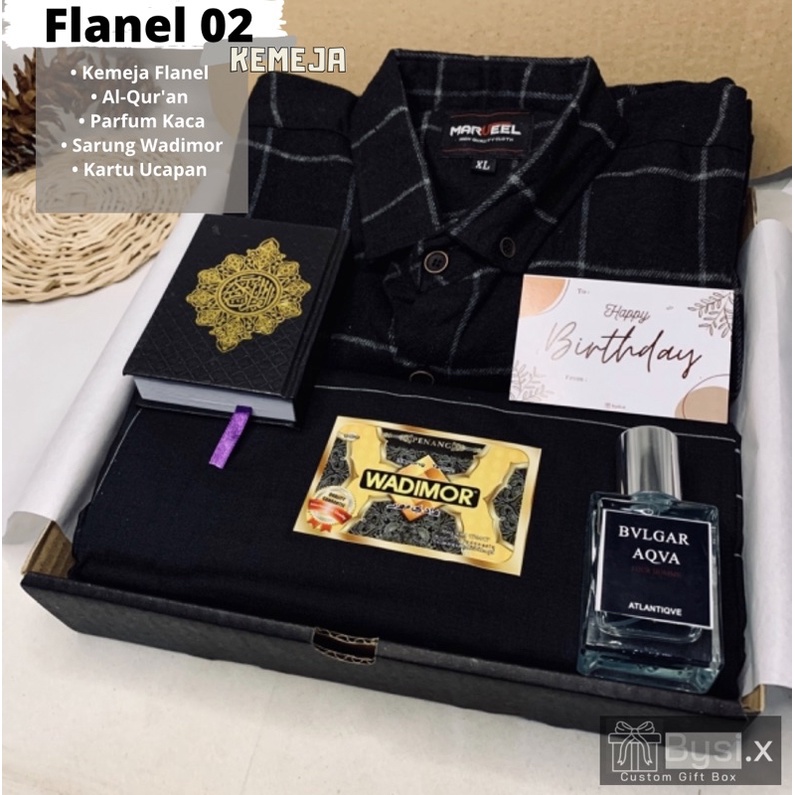 HAMPERS COWOK PAKET KEMEJA FLANEL // Hampers Kemeja Cowok // Hampers Muslim