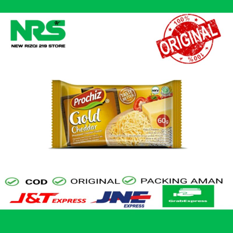 

Pro Chiz Keju Gold Cheddar 60gr / Prochiz