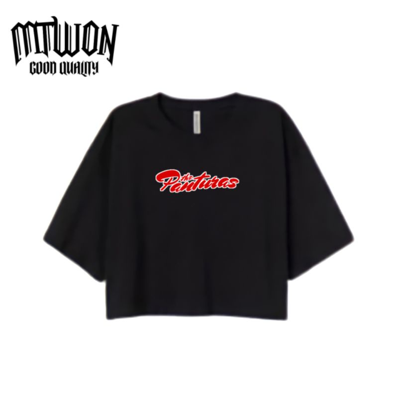 CROP TOP THE PANTURAS - SUNSHINE KAOS BAJU BAND TSHIRT CROP TEE | OVERSIZE | BOOTLEG | VINTAGE | COT