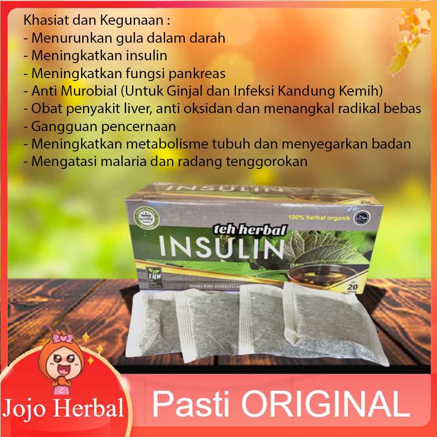 

HERBAL DIABETES Teh Celup Daun Insulin / Yakon