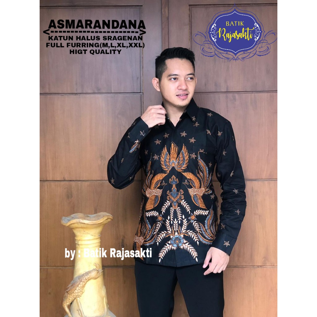 ASMARADANA RAJASAKTI KEMEJA BATIK SOLO PRIA LENGAN PANJANG LAPIS FURING ATASAN BATIK PREMIUM MODERN KATUN HALUS BAHUWIRYA  BANAMITRA BANAMITRA PUTIH BANGSAWAN BAYU PUTRA BERLIAN BIRU BHARATAYUDA BIMASENA BIRENDRA BIRU INDAH BRAHMAKERTA BRAHMAKERTA MERAH