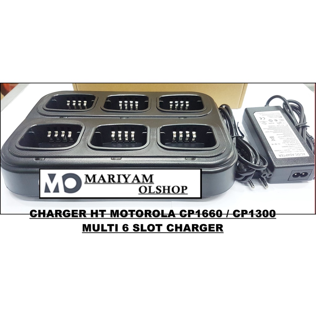 CHARGER MULTI 6 SLOT HT MOTOROLA CP 1660 CP 1300 - HT MOTOROLA CP1660