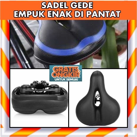 Sadel Sepeda MTB Gunung Lipat Polygon MTB Empuk Besar Shock Absorber