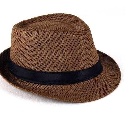 ♗ PROMO Topi Laken Jazz Fendora Vintage Rajut / topi fedora pria - Topi Jazz Pantai Pria Dewasa Impo