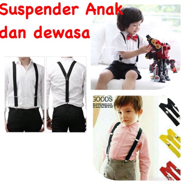 Suspender bretel ban pinggang jojon buat anak dan dewasa ok  good quality