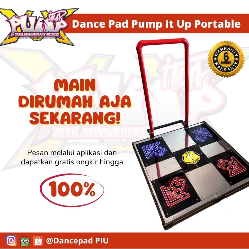 Jual Dance Pad Pump It Up Portable Single beban diatas 100kg | Shopee ...