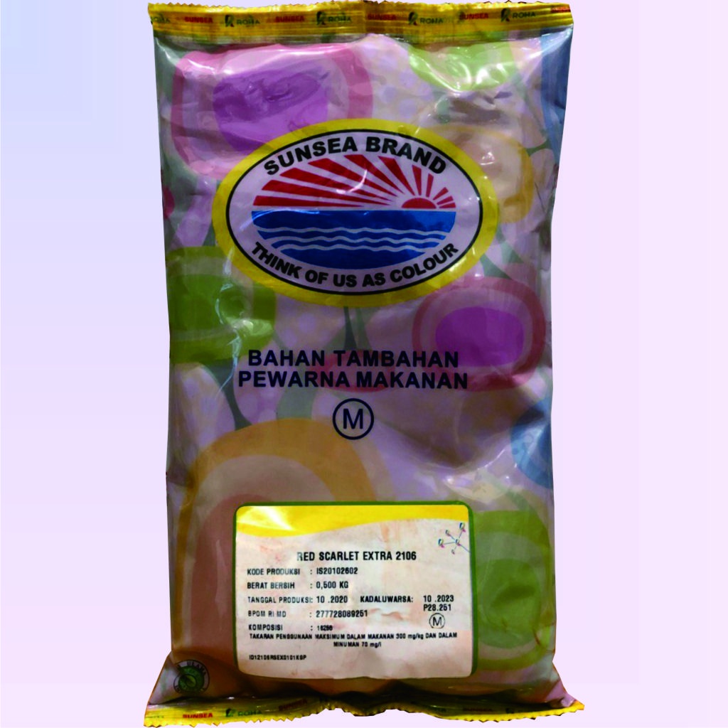 

Roha Sunsea brand roha red scarlet extra 2106 food coloring 0.5kg