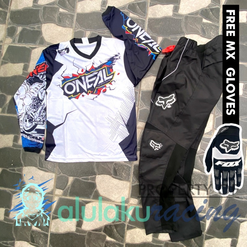 Jersey &amp; Celana MX Trail Motocross - Paket Bundling ONCT0901-F49