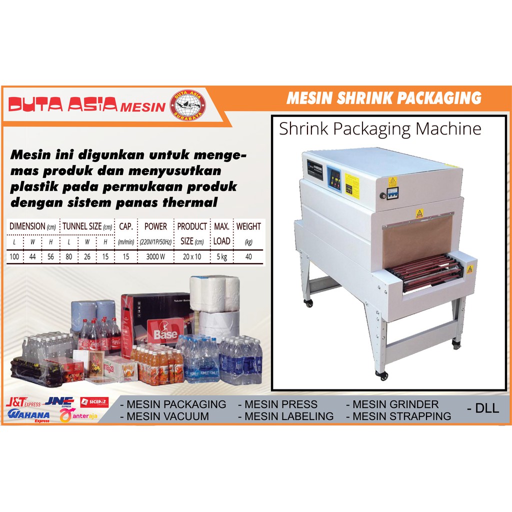 MESIN PACKAGING SHRINK/ MESIN PENYUSUT PLASTIK