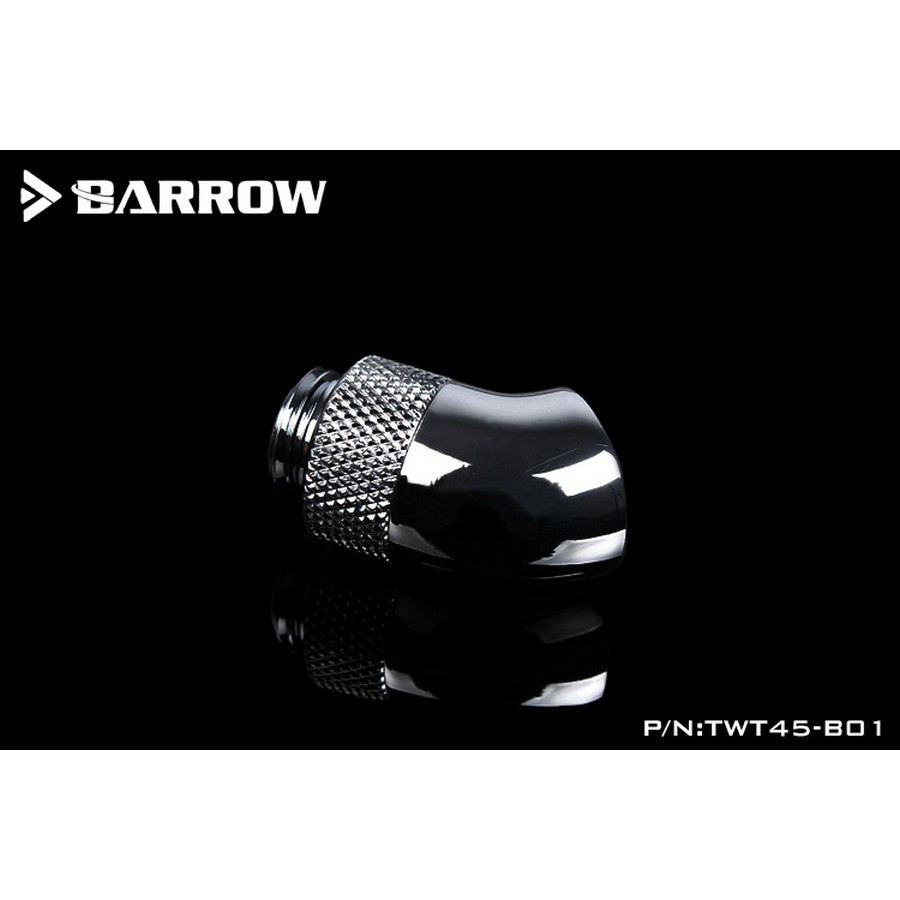 BARROW TWT45-B01 45° Rotary M-F G1/4 Fitting - Silver