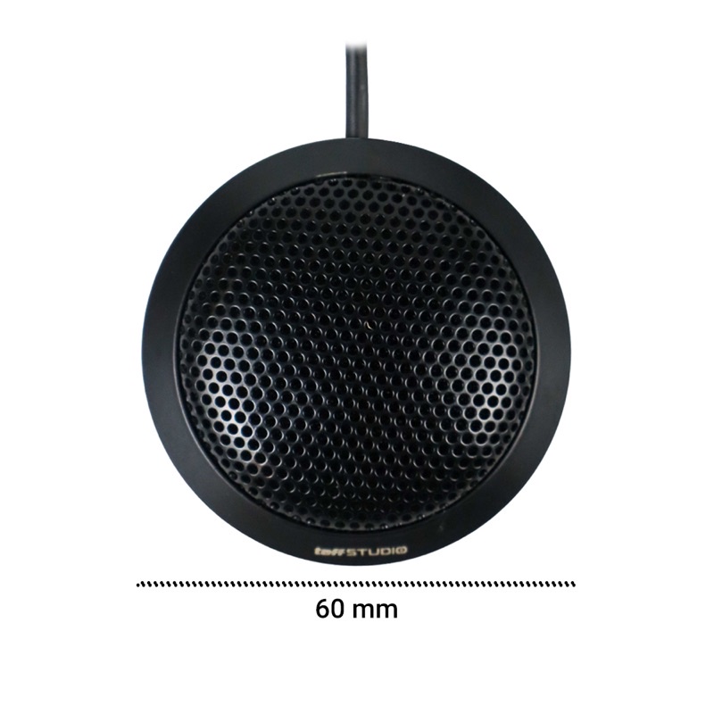 TaffSTUDIO 360 Degree Microphone Table Conference Zoom Meeting Studio - iTalk-02 - Black