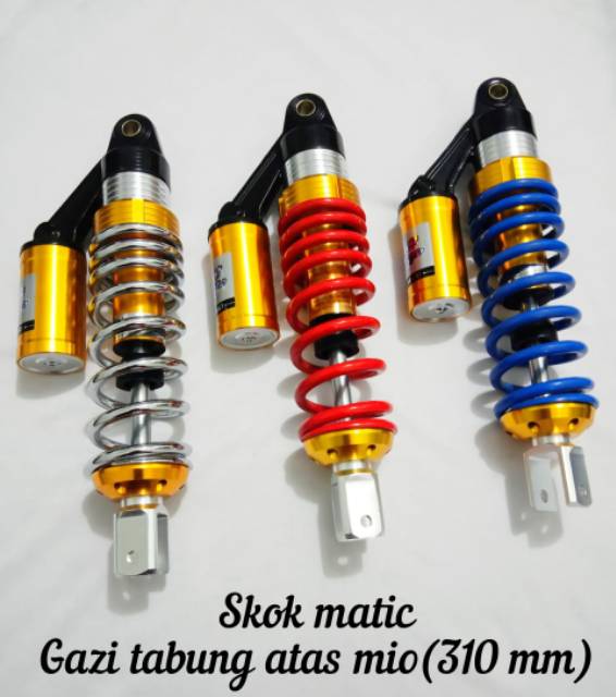 Shock breaker tabung atas matic 310 mm mio, beat, scoopy, nex, spin, skywave, skydrive, xeon, fino, genio, dll