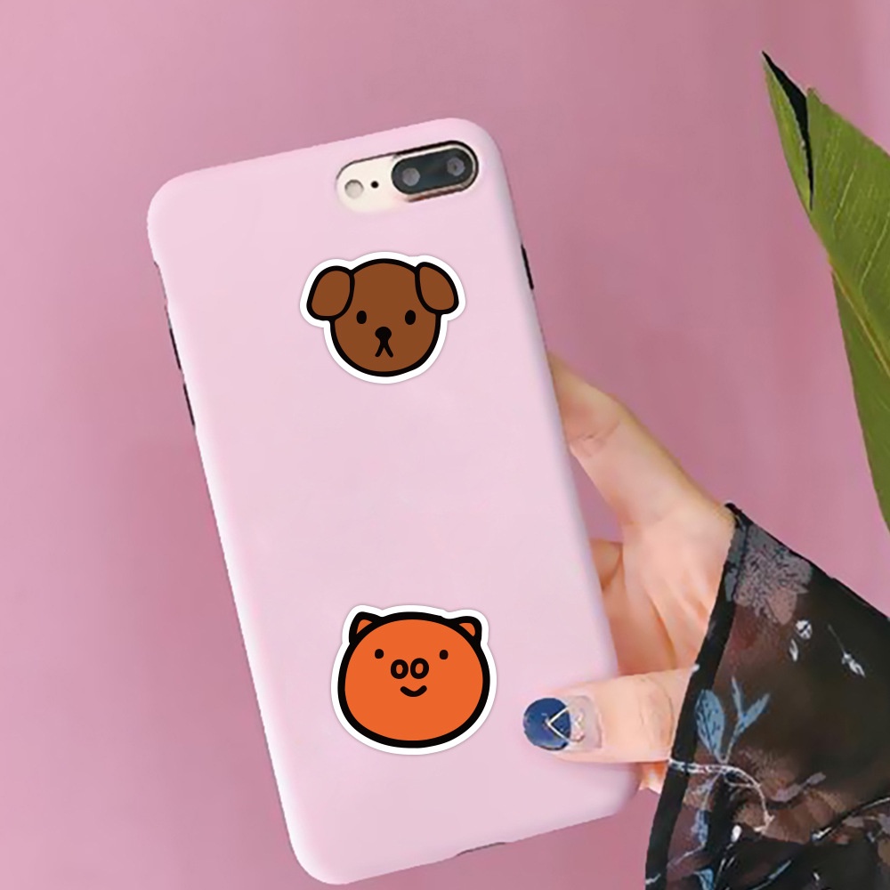 Miffy kelinci stiker lucu kartun kelinci stiker Jurnal bahan Cangkir air tas ponsel case tangan Buku
