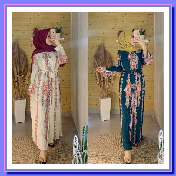 Gamis Motif Import Bangkok By Jry Woman Etnik Dress Import Bangkok / Maxi Bangkok / Gamis Import Ban