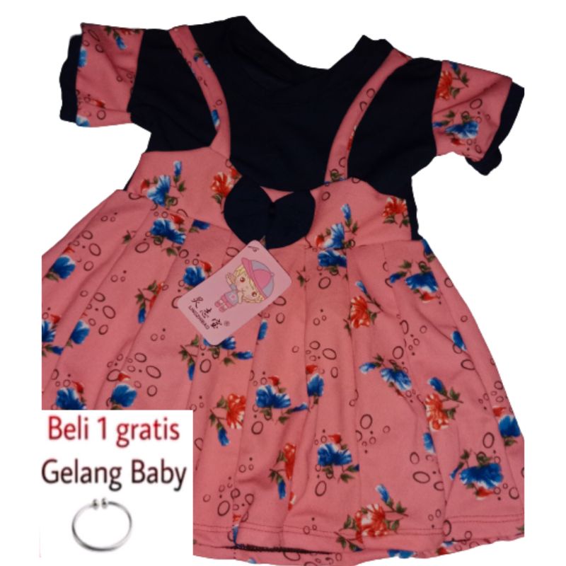 Dress Anak Perempuan Baju Dress Kodok Anak Perempuan Umur 3Bulan-4 Tahun Terlaris