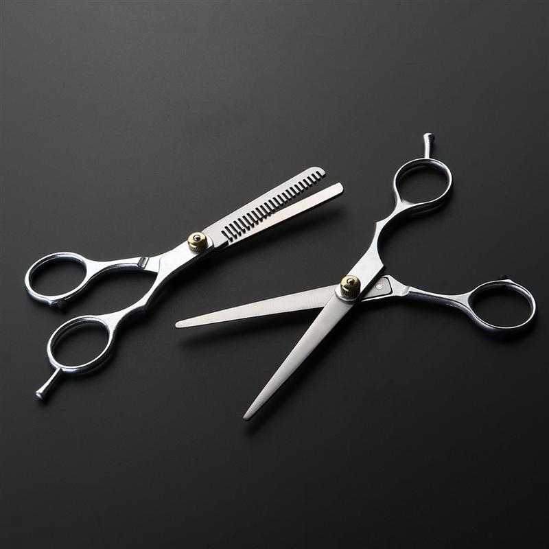 2 In 1 Set Gunting Rambut Bahan Stainless Steel Untuk Barber