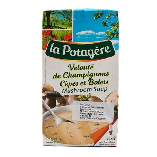 

la potagere mushrooms cream soup 1 liter