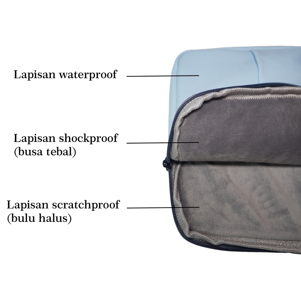 TAS LAPTOP MACBOOK SLEEVE CASE KULIT CLUTCH LEATHER BAG DOMPET PREMIUM COLOR ANTI AIR WATERPROOF SHOCKPROOF TOUCH ID TOUCHBAR M1 11 12 13 14 15 inch