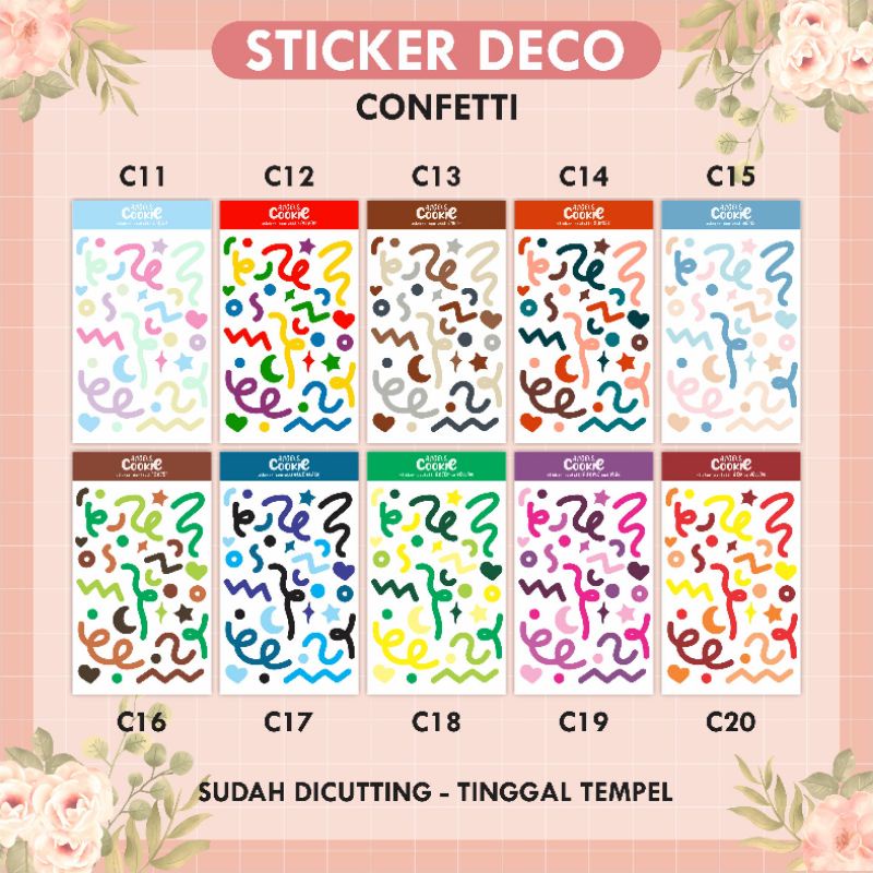 

STICKER DECORATION CONFETTI TYPE C VERSI 2