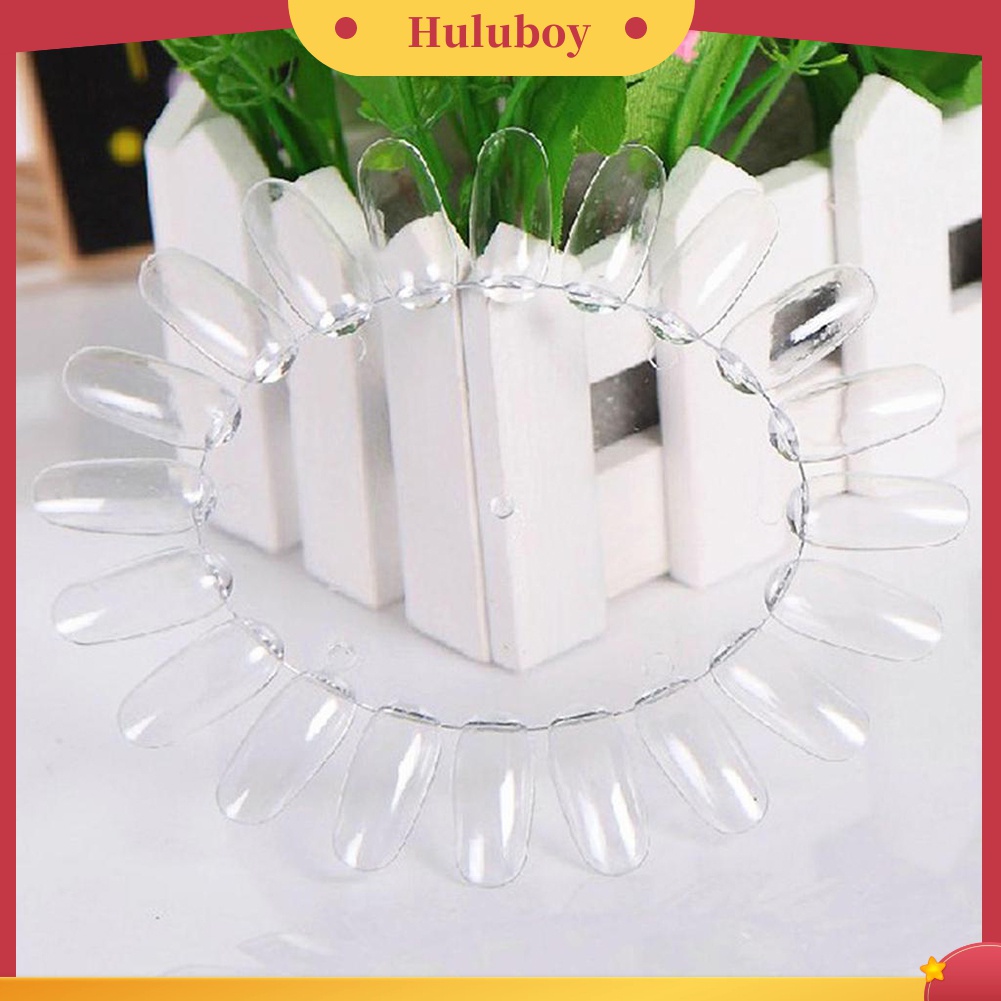 Huluboy Huluboy♡ Cetakan Kuku Palsu Bentuk Roda Bulat Bahan Akrilik 20 Warna Untuk Display