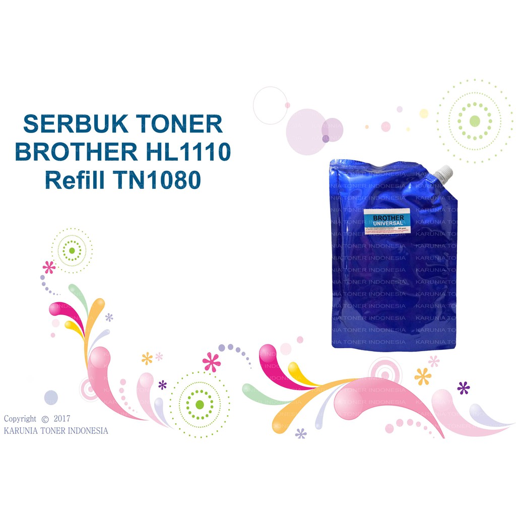 SERBUK TONER BROTHER hl1110 - hl-1110 refill tn1080 tn-1080