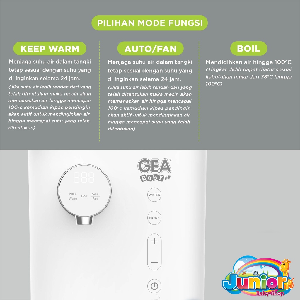 GEA Smart Digital Water Boiler GWB-100 / Pemanas Air