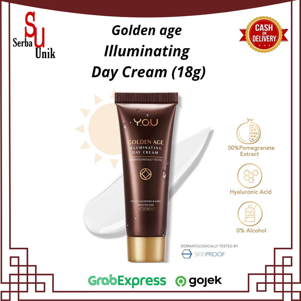 Kosmetik You Golden Age Illuminating Day Cream / Krim Wajah Siang Hari 18g SPF 30 PA+++