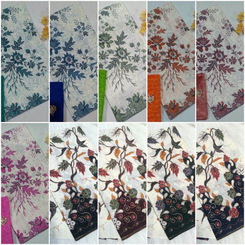 KAIN BATIK HALUS PREMIUM WARNA PUTIH GADING