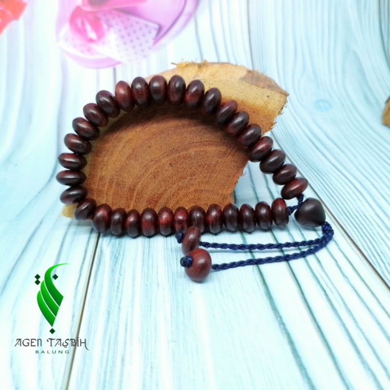 Gelang Kayu Walikukun Original pipih dan bulat