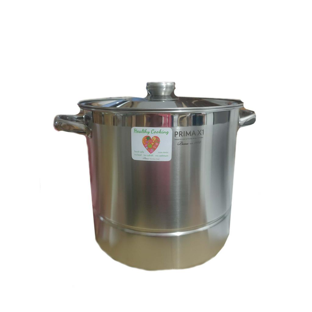 PANCI BIMA PRIMA STOCKPOT STEAMER 28 CM BP2007328ST PANCI BAHAN STAINLESS STEEL