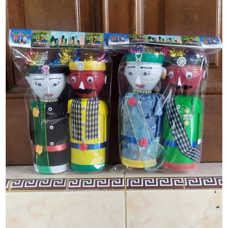 ONDEL ONDEL MINI / MAINAN ONDEL ONDEL / BONEKA ONDEL ONDEL SEPASANG TERMURAH TERLARIS