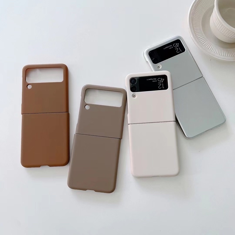 Casing Korean Colorful Full Cover Hard Case Samsung Z Flip 4 Zflip4 ZFLip5 Zflip6 [SUPER CUTE] Case Tahan Guncangan Keras PC Lipat