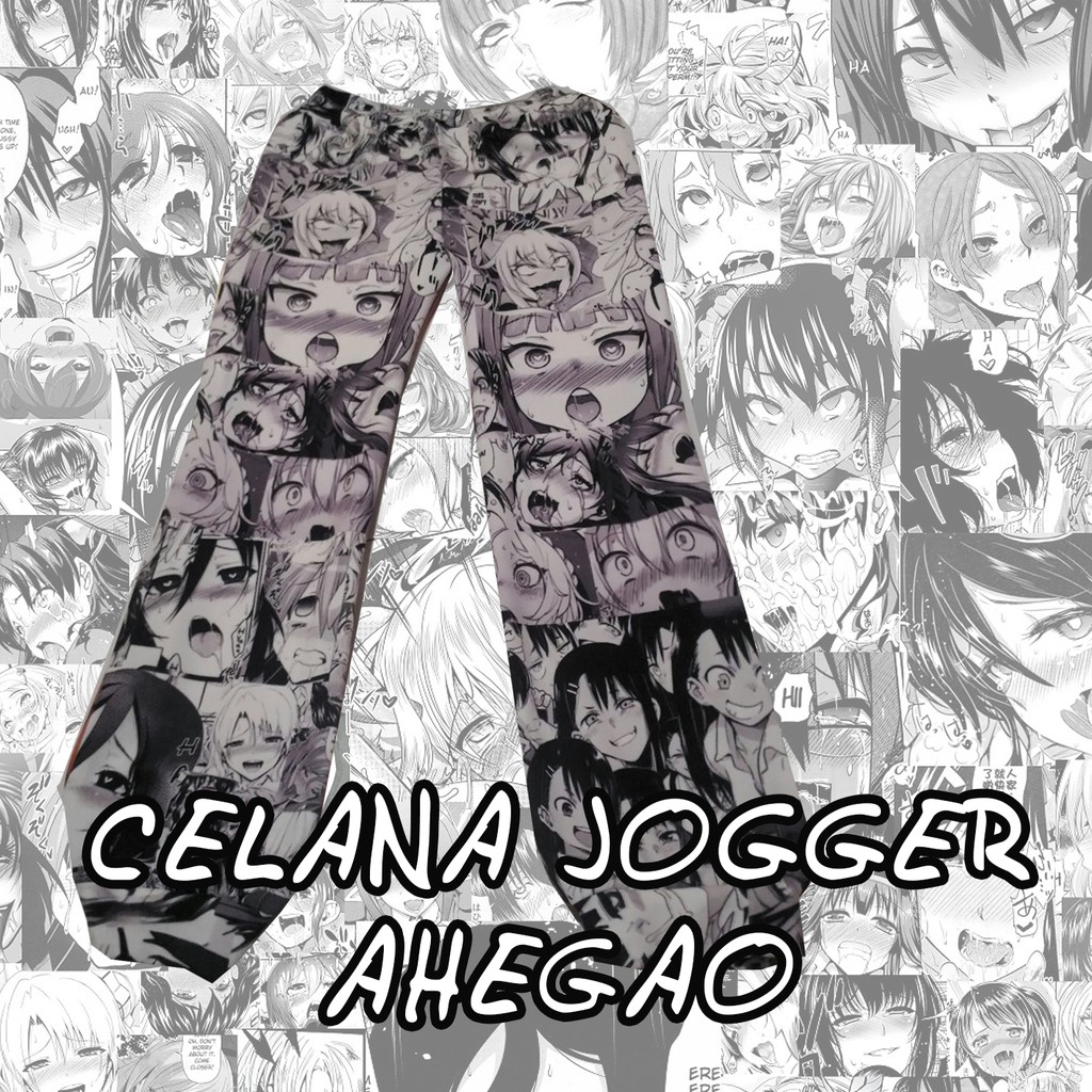 Celana Panjang Jogger Ahegao Echii - PrintPoi