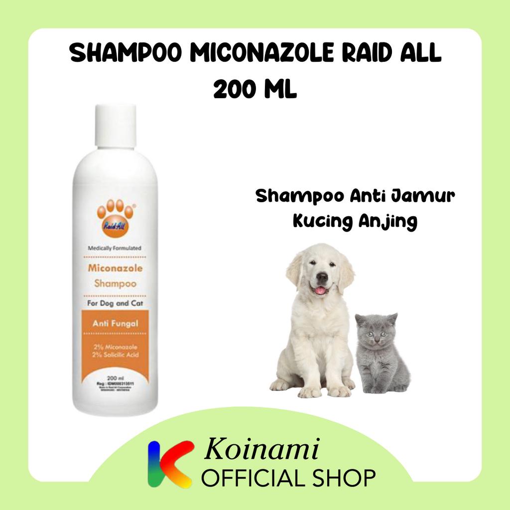 SHAMPO MICONAZOLE 200ml orange / SHAMPO KUTU kucing anjing / SHAMPO JAMUR / raid all