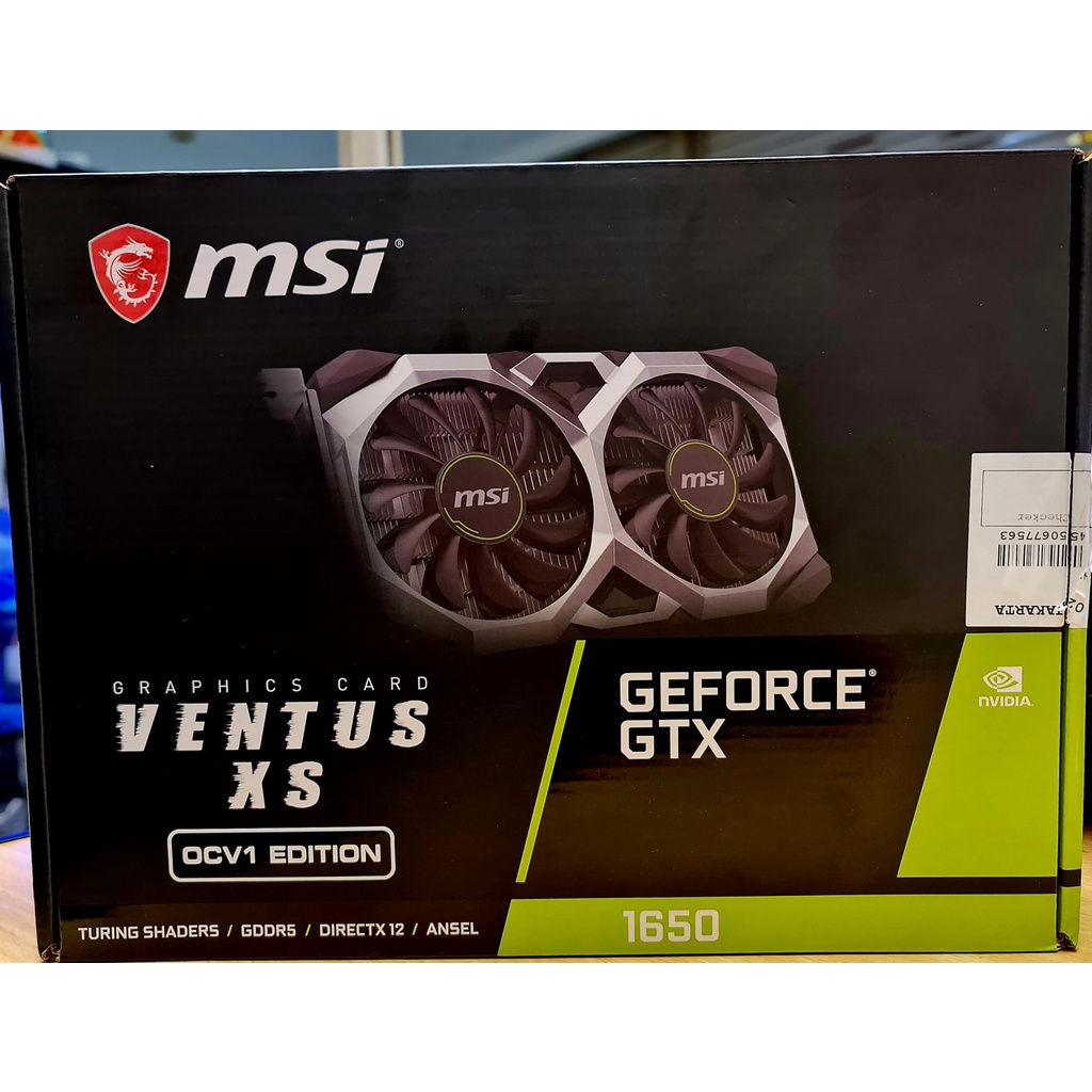 MSI GTX 1650 4GB DDR5 - Ventus XS OC V1