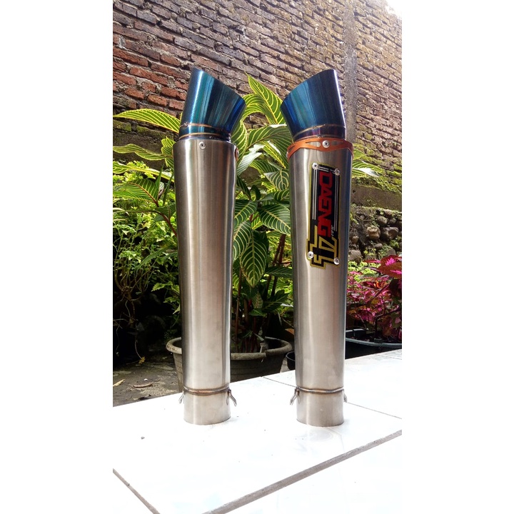 Knalpot racing DAENG SILENCER ONLY/SILENCER SAJA INLET 50/51 MM