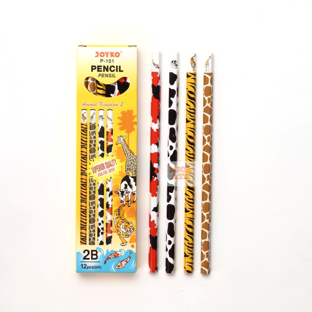 

JOYKO Pensil Kayu 2B Motif Animal P-101 [ PCS ]
