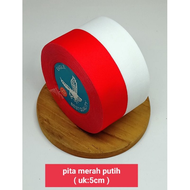 pita merah putih 2inchi ( 5cm ) -/+ 25yard