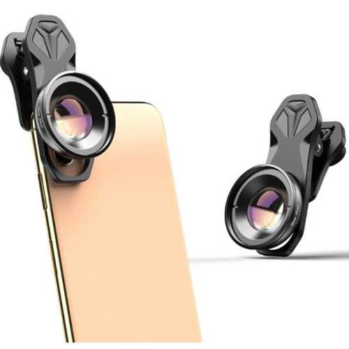 APEXEL Lensa Kamera Smartphone Clip 30-80mm Macro Lens - APL-HB3080