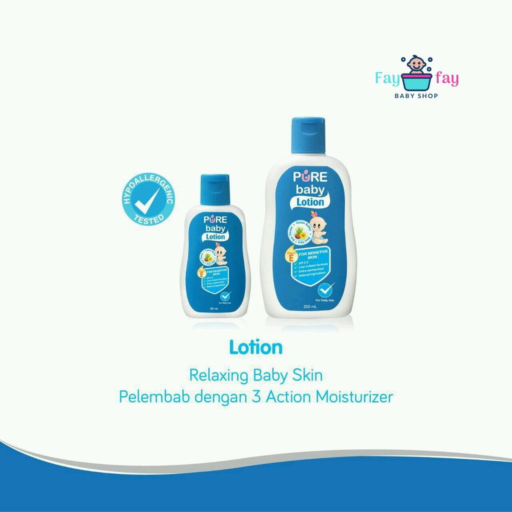 Jual Pure Baby Lotion 80 ml Indonesia
