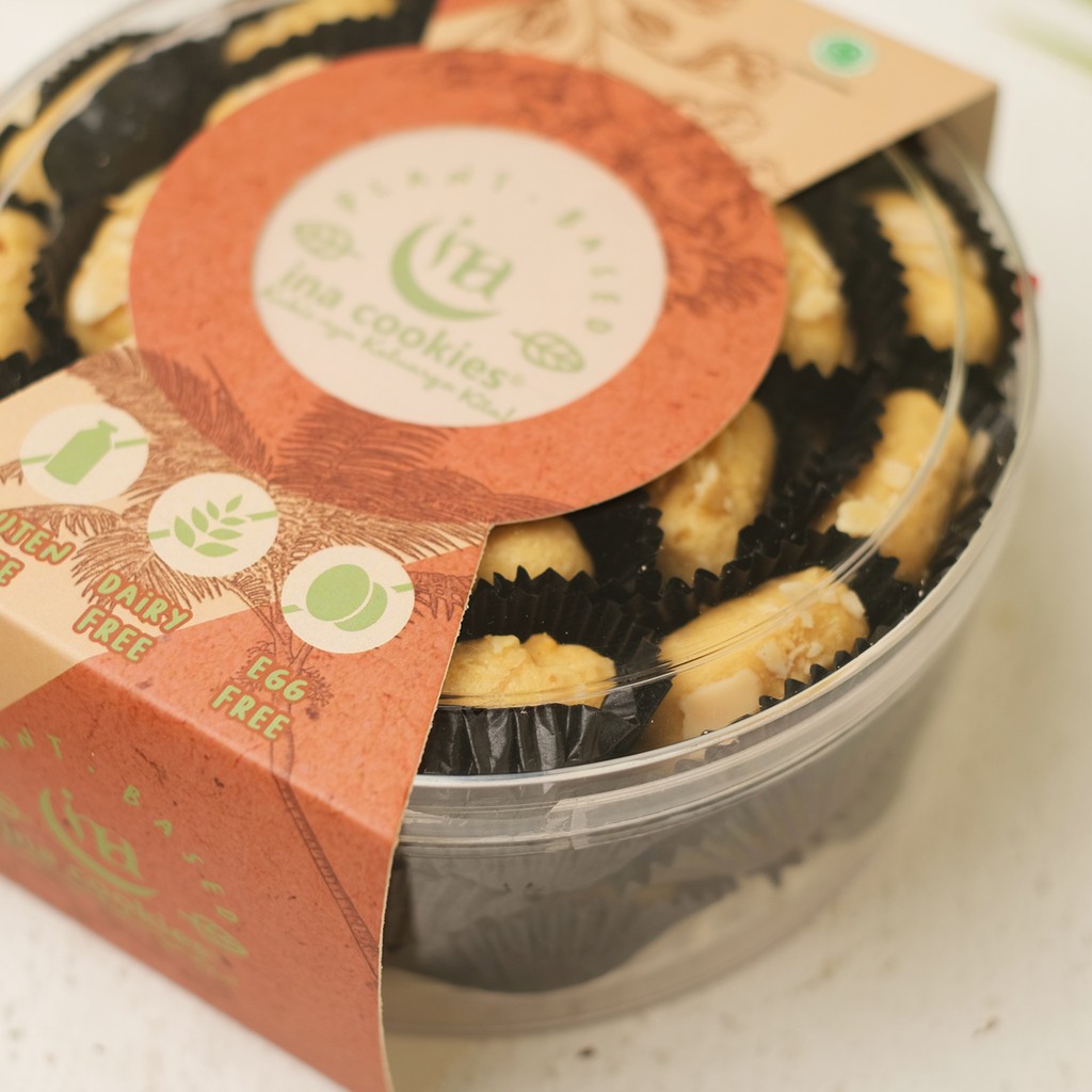 

Ina Cookies Kue Kering Putri Almond Vegan Reguler wildan