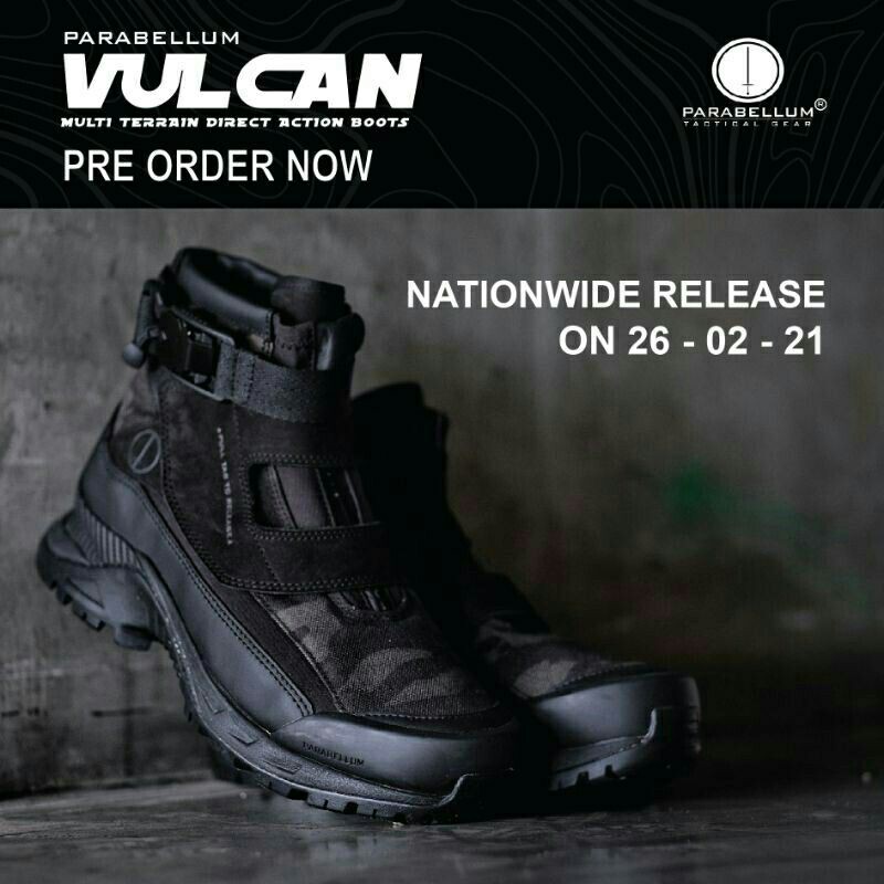 Sepatu PDH PDL TNI POLRI Parabellum Vulcan Original Boots Military